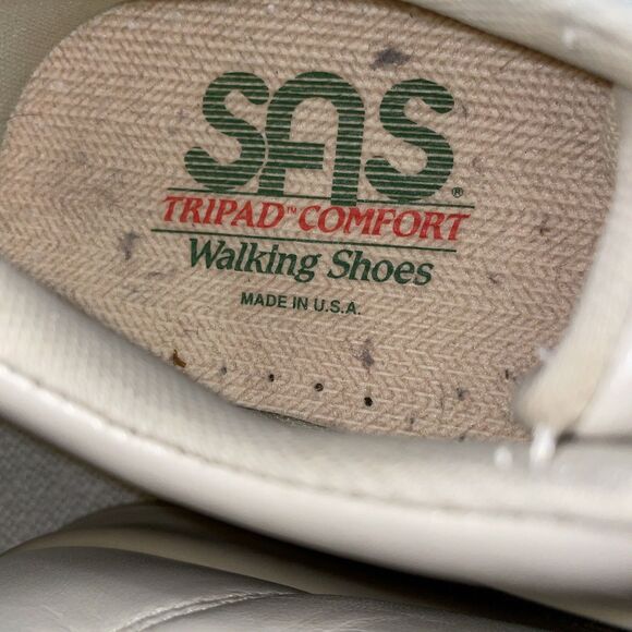 SAS Women’s Work Shoes Size 6.5 W Beige Leather Occupational Clinic Hospital - Picture 2 of 12